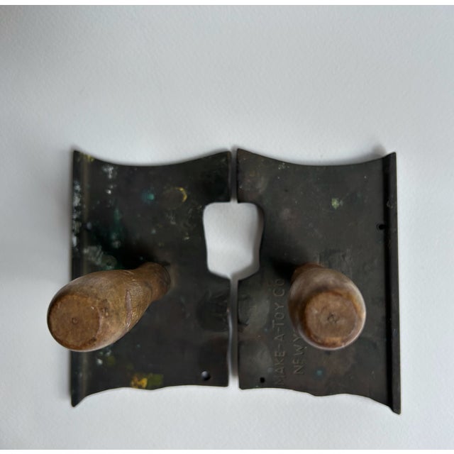 Pair of Antique Make a Toy Co. Handled Toy Soldier Casting Moulds For Sale - Image 12 of 17