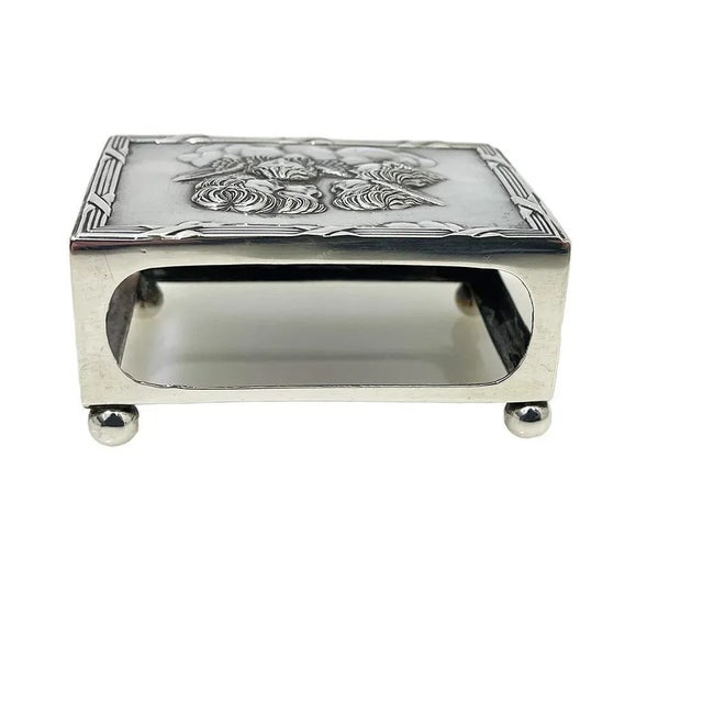 English Silver Match Box Cover by Henry Matthews, 1903 For Sale - Image 4 of 7