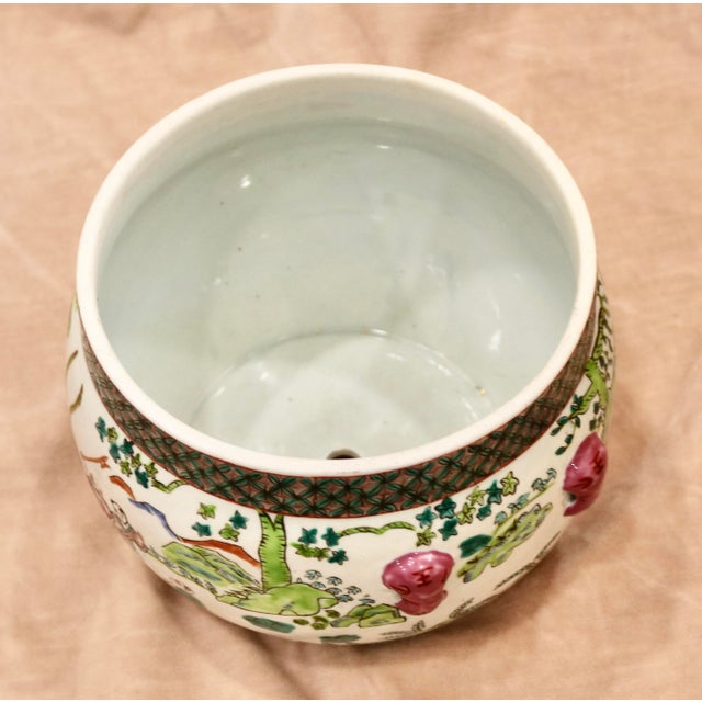 Chinoiserie Vintage Chinoiserie Planter For Sale - Image 3 of 3