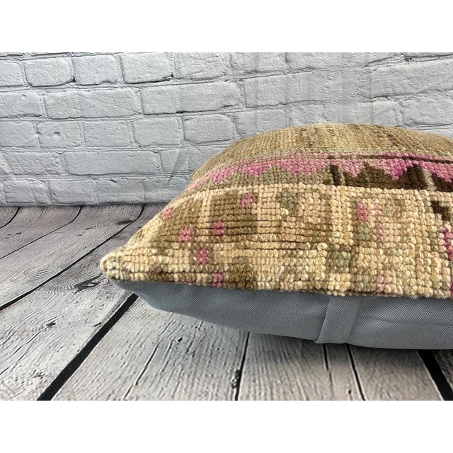 20 x 20 Rug Pillow Seraphic Sanctuary Turkish Pillow Cushion Cover For Sale - Image 4 of 4