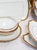 French Dinnerware with Gold Trim from Limoges Porcelain, 1950s, Set of 53 For Sale - Image 4 of 16