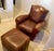 Mitchell Gold Mitchell Gold Leather Chair and Ottoman For Sale - Image 4 of 12