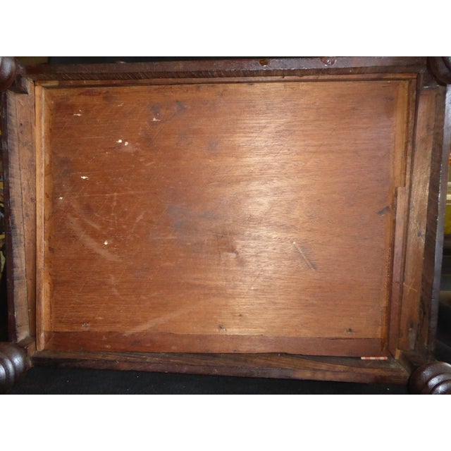 Late 19th Century Late 19th Century Regency Rosewood Canterbury Magazine Rack For Sale - Image 5 of 5