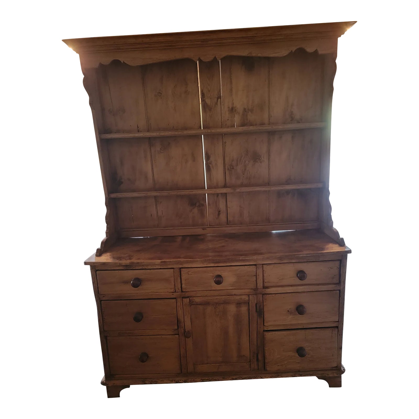 Antique Pine Dresser From England | Chairish