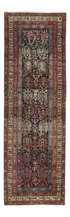 Antique Persian Malayer Runner Rug , 04'00 X 12'03