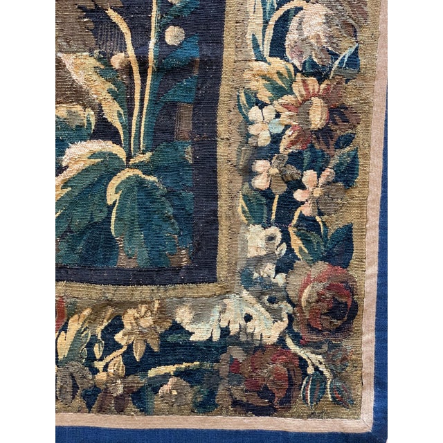 Textile Antique 17th Century Flemish Verdure Landscape Tapestry For Sale - Image 7 of 10