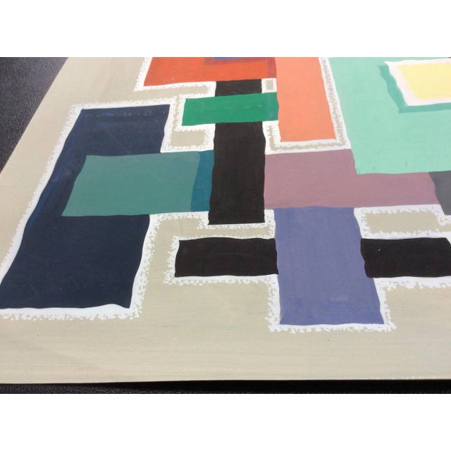 Alois Wettstein, Composition, Mixed Media, 1958 For Sale - Image 7 of 8