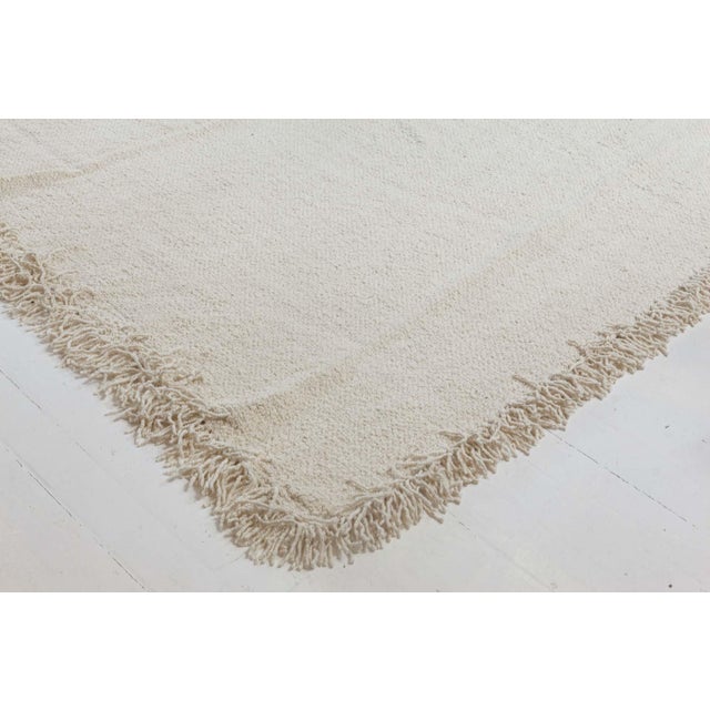 Oversized Modern Beige Flat-Weave Wool Rug by Doris Leslie Blau For Sale - Image 9 of 9