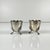 Antique Art Nouveau Tripod Egg Cups in Nickel Silver, 1920s, Set of 2 For Sale - Image 9 of 9
