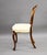 Cream Victorian Walnut Balloon Back Dining Chairs, 1860, Set of 4 For Sale - Image 8 of 10
