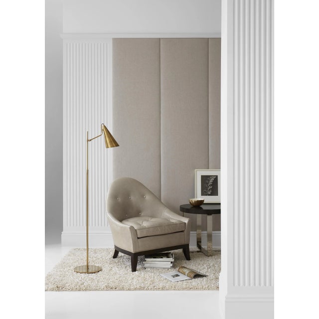Modern AERIN for Visual Comfort Signature Clemente Floor Lamp in Hand-Rubbed Antique Brass For Sale - Image 3 of 4