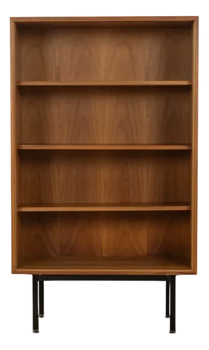 Walnut Veneer Bookcase, 1950s