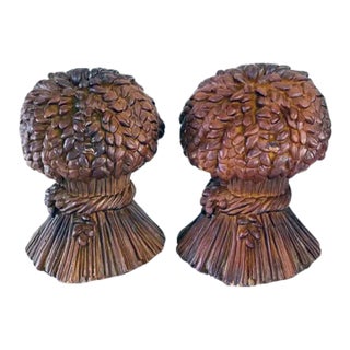 1960s Wheat Bundle Ironston Bookends- a Pair For Sale
