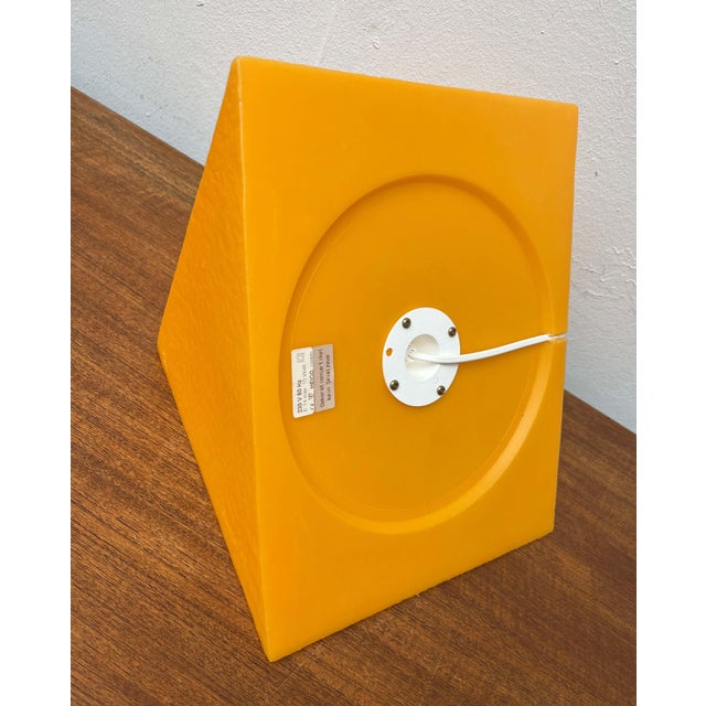 Postmodern Orange Prism Shape Floor or Table Lamp from Heico, 1980s For Sale - Image 6 of 10