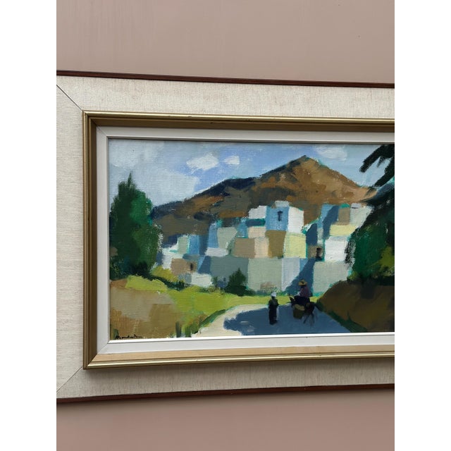 Stig Wernheden, Bergsby, Crete, 1960s, Oil on Canvas, Framed For Sale - Image 9 of 17