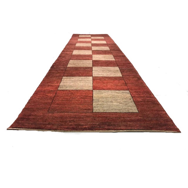 Vintage Afghan Wool Runner, 1980s For Sale - Image 3 of 9