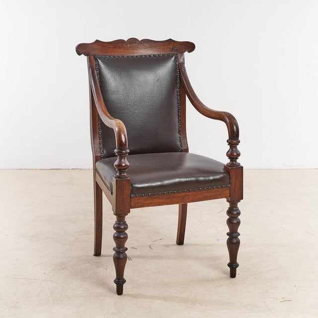 Early 19th Century Walnut Armchair For Sale - Image 6 of 6