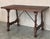 19th Spanish Side Table With Cared Turned Legs and Iron Stretcher For Sale - Image 6 of 11