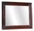 Antique Napoleon III Bohemian Mirror in Painted Faux Wood, 1940s For Sale