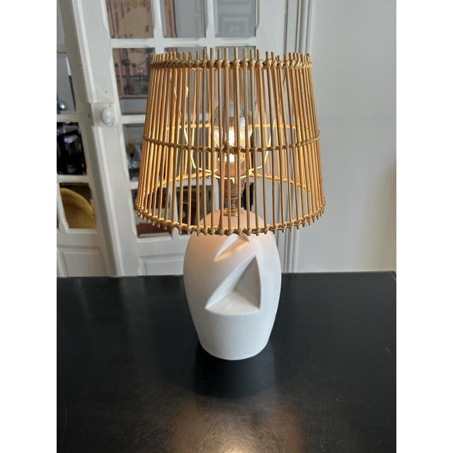 Ceramic Vintage Openwork Ceramic Table Lamp, 1970s For Sale - Image 7 of 10