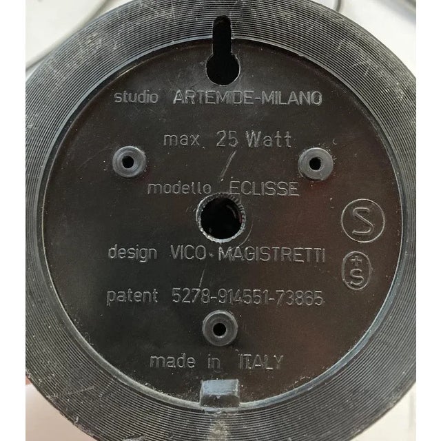 Eclisse by Vico Magistretti for Artemide, 1960s For Sale - Image 11 of 12