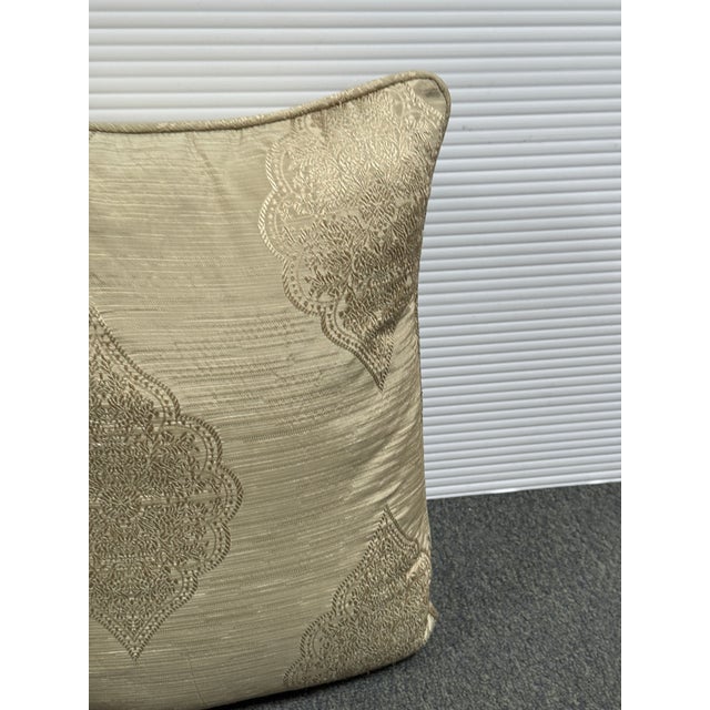 Rowlands Damask Decor Pillows, Pair For Sale - Image 4 of 12