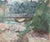 Vintage River Landscape Oil Painting, Ukrainian Art, 1960s 24-28 For Sale