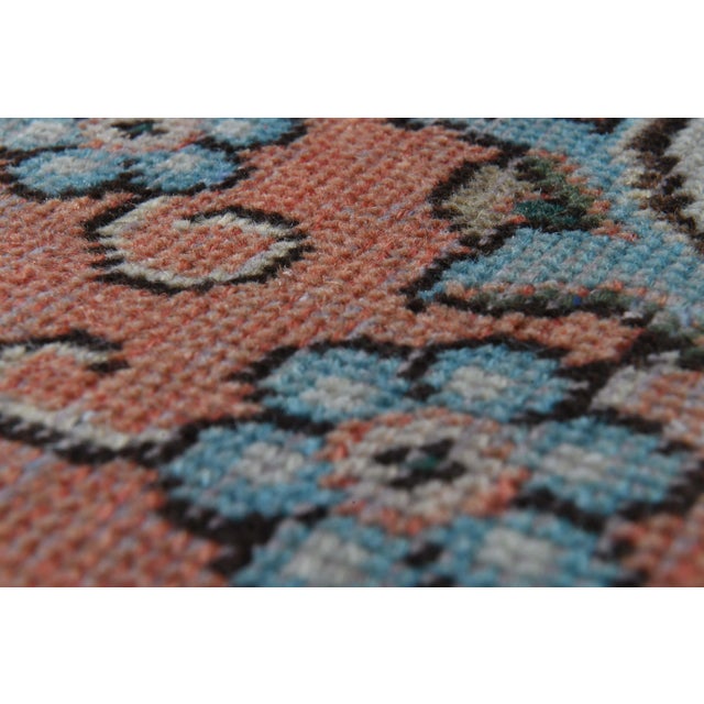 1970s Vintage Persian Handmade Wool Orange Oversized Area Rug For Sale - Image 9 of 11