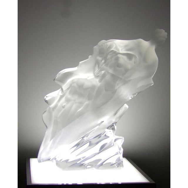 1990s Frederick Hart "Passages"1987 Lucite Acrylic Sculpture Hand Signed For Sale - Image 5 of 13