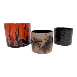 Ceramic Cachepots or Planters from Scheurich and Marei, Germany 1960s, Set of 3 For Sale