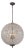 Aloadecor Mid-Century Vintage Handcrafted Crystal Globe Chandelier Antique Bronze For Sale