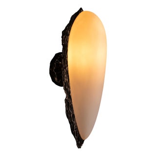 Small LV-426 Sconce in Patinated Cast Bronze by William Guillon For Sale