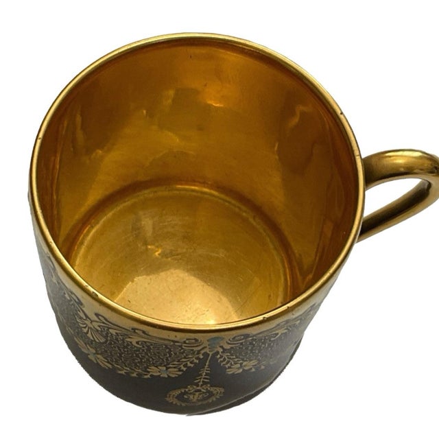 Art Deco Rosenthal Cobalt and Gold Demitasse Cup - Selb - Pre-1934. For Sale - Image 3 of 4