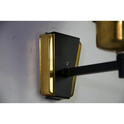 Mid-Century Brass and Opaline Wall Lamps, Italy, 1960s, Set of 2 For Sale - Image 9 of 10