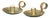 Early 20th Century Pair Arts & Crafts Copper Candle Holders, Hand Hammered For Sale