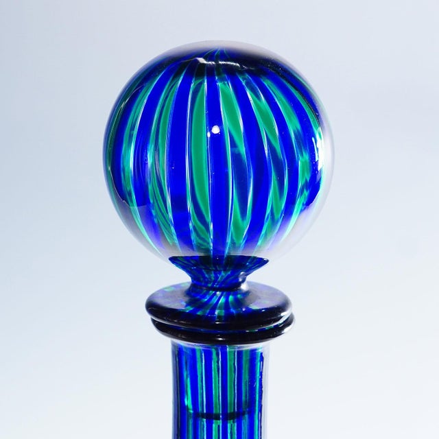 Gio Ponti Venini a Canne Bottle 'Elixir' by Gio Ponti Venice Murano For Sale - Image 4 of 9