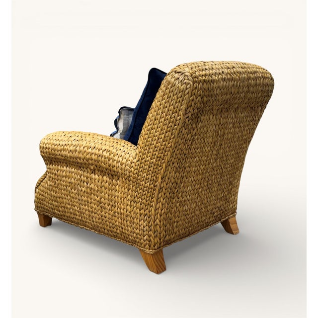 Ralph Lauren Coastal Woven Seagrass Hurley Lounge Chair For Sale - Image 9 of 14