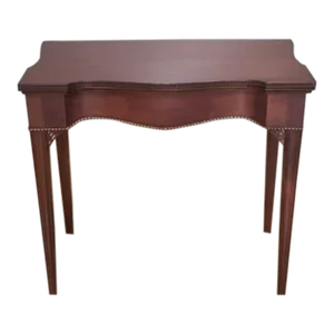 Mid 20th Century Sutton Collection Mahogany Chippendale Game Table W Inlays by Century Furniture