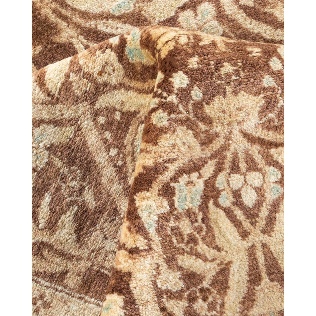 Textile Mogul, One-of-a-Kind Hand-Knotted Area Rug - Brown, 6' 1" x 8' 10" For Sale - Image 7 of 8