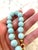 Amazonite Beaded Bracelet With Gold Tone Hook Clasp - Designed by Matthew Izzo For Sale - Image 4 of 5