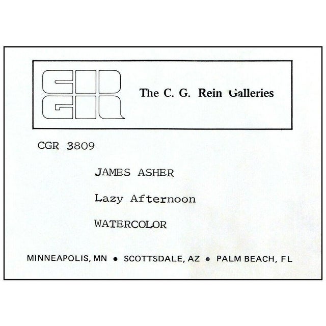 Late 20th Century Late 20th Century A Lazy Afternoon, James Asher For Sale - Image 5 of 5