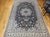 Vintage Nain Area Rug, Hand-Knotted Wool & Silk, Floral Pattern, 7x11, Navy & Ivory For Sale - Image 4 of 17