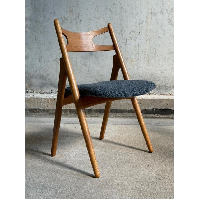 CH29 Sawbuck Dining Chairs by Hans J. Wegner for Carl Hansen & Son, Denmark, 1950s, Set of 4 For Sale - Image 6 of 11