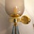 1990s Pair of Blue and Purple, Mid-Century Modern, Murano Glass Sconces For Sale In Dallas - Image 6 of 10