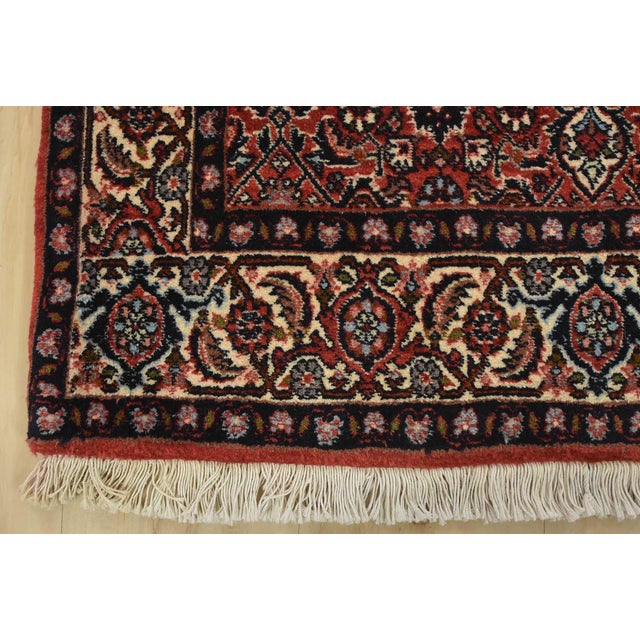 Fine Bidjar Runner 2’10” X 9’8” Red Wool Traditional Hand-Knotted Oriental Rug For Sale - Image 10 of 13