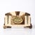 Art Deco Mantlepiece Clock in Tessellated Ice Sugar & Cream Onyx W/ Gilt Bronze For Sale In New York - Image 6 of 15