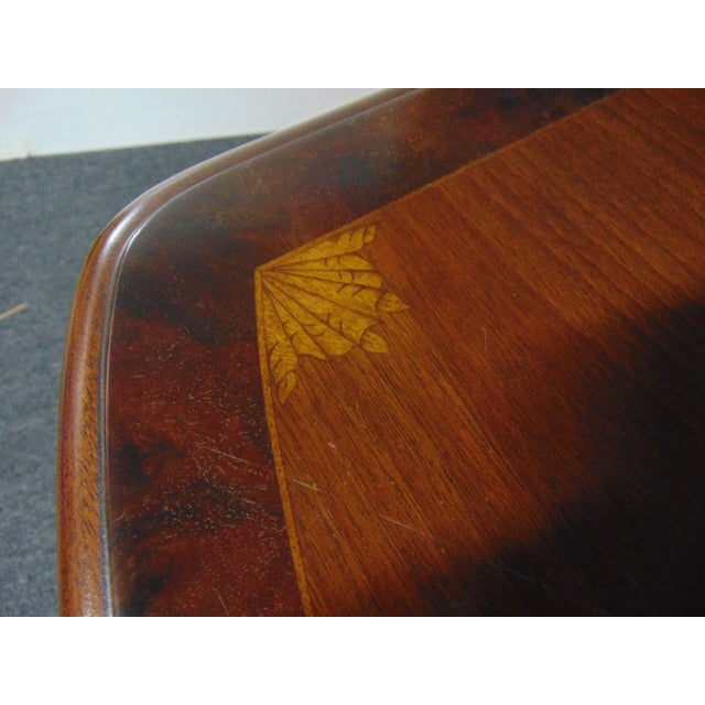 Wood Hepplewhite Style Inlaid Mahogany Console Table For Sale - Image 7 of 11