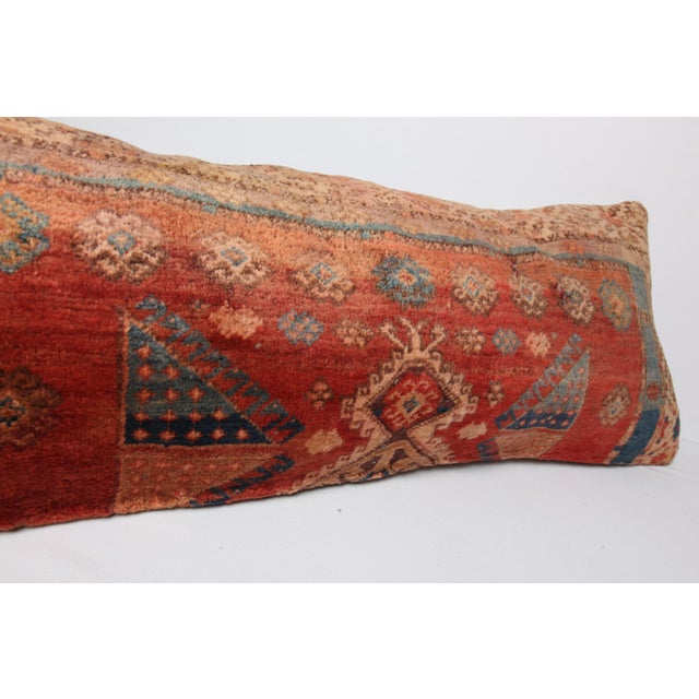 Antique Kurdish Lumbar Rug Pillow - 16'' X 43'' For Sale - Image 9 of 12