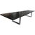 Impressive live edge dining table made from sycamore with a hand French polish finish and custom brushed stainless steel...