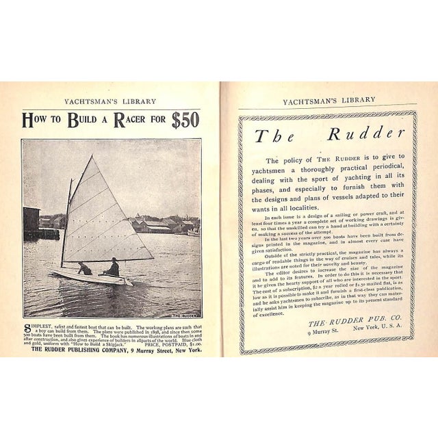 Paper "On Yachts and Yacht Handling" 1901 Day, Thomas Fleming For Sale - Image 7 of 10